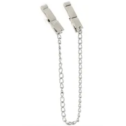 MenSteel Pince-tétons Pegs avec chaîne